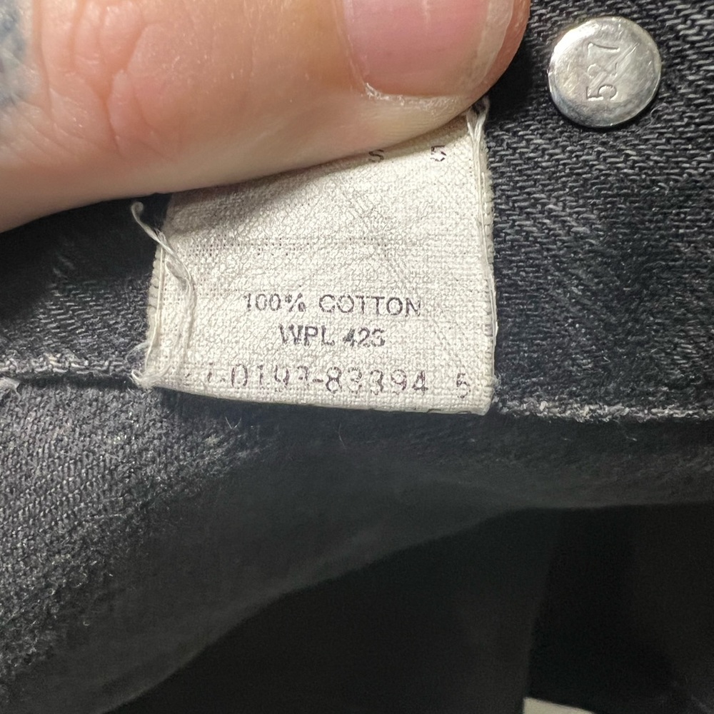 Legit Vintage 93 Levi’s Black Denim Jacket. - Picture 3 of 3
